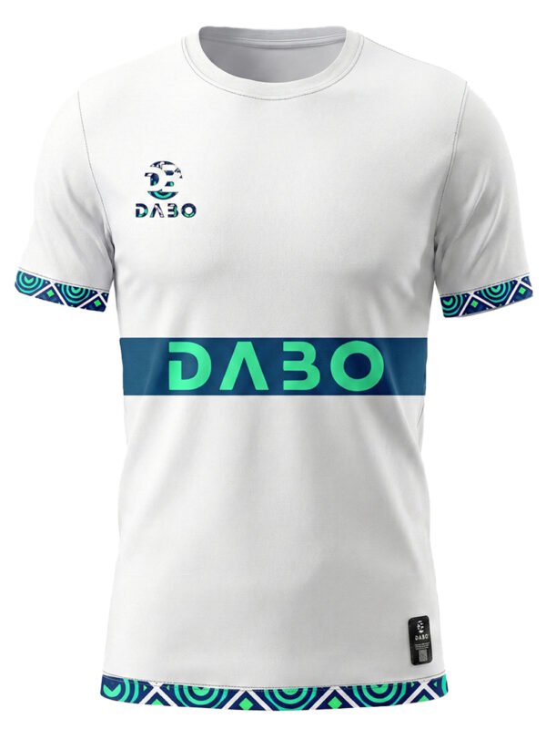 Handball Jersey – White with Blue & Green