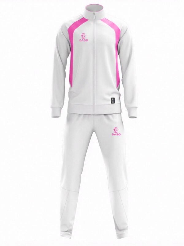 DaBo Training Tracksuit – White & Pink