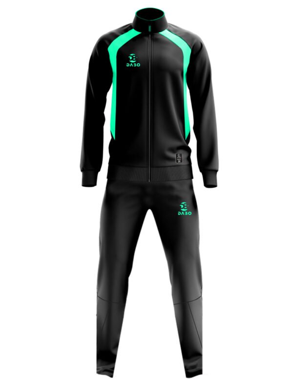 DaBo Training Tracksuit – Black & Turquoise Sports Set