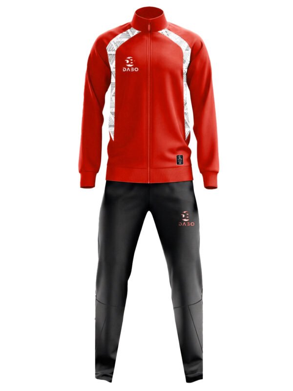 DaBo Training Tracksuit – Red & Black Sports Set