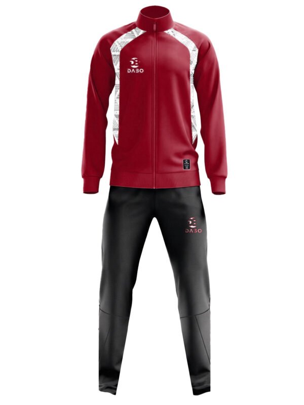 DaBo Training Tracksuit – Bordeaux & Black Sports Set