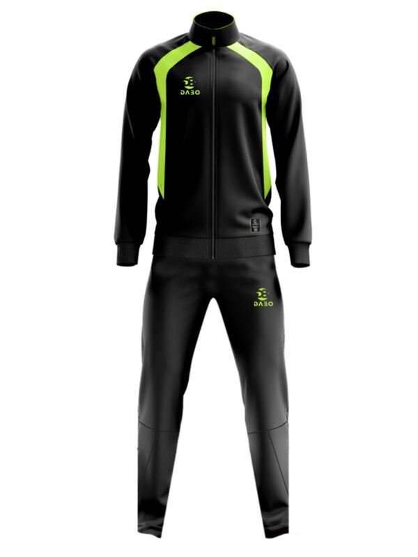 DaBo Training Tracksuit – Black & Green Sports Set