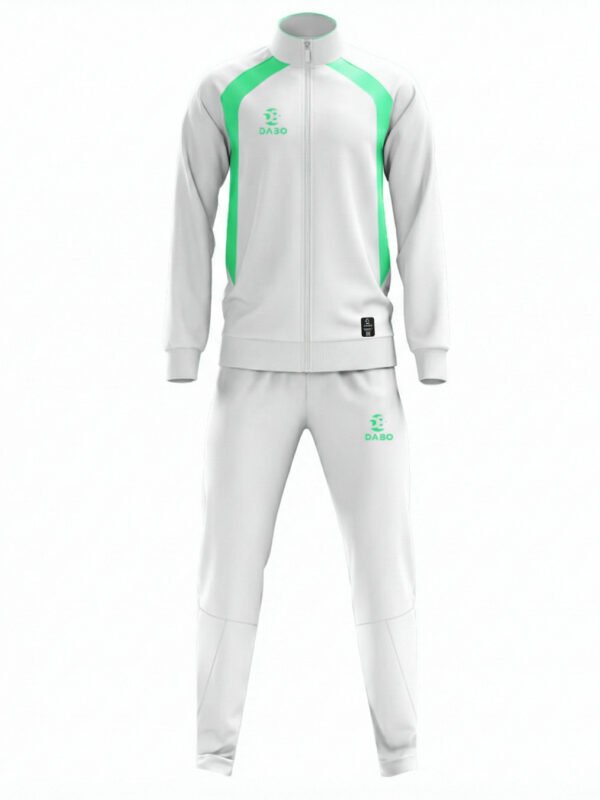 DaBo Training Tracksuit – White & Green Turquoise Sports Set