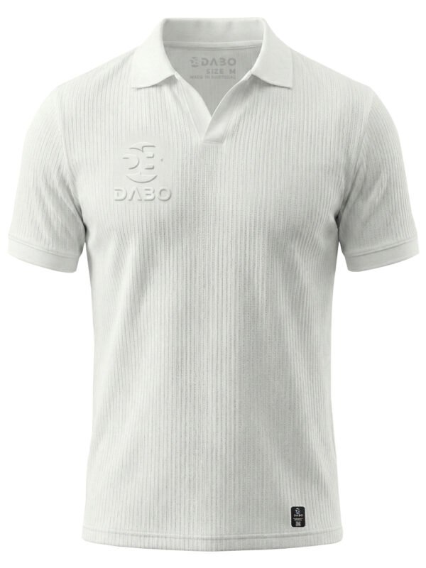 DaBo Textured Polo T-Shirt – White