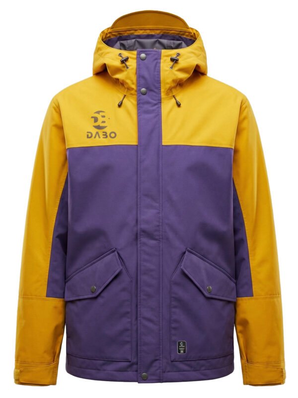 DaBo Hooded Jacket – Yellow & Purple